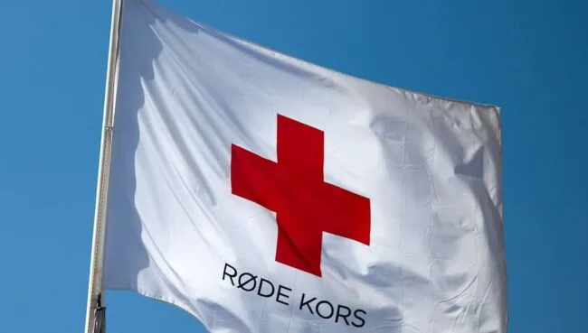 Red cross flag for quote to Kontainer